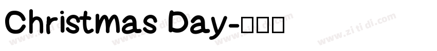 Christmas Day字体转换